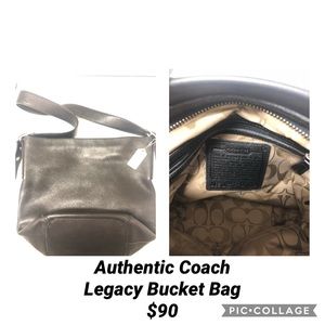 Authentic Coach Legacy Bucket Bag